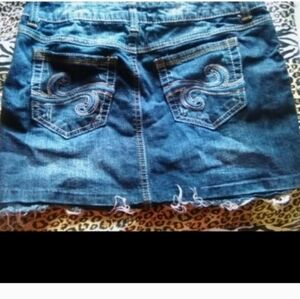 Candie's Blue Denim Mini Skirt